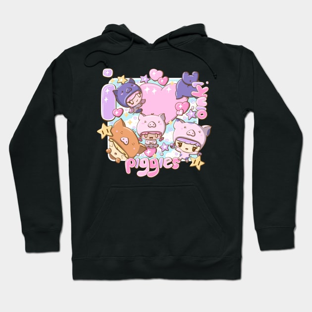 I love piggies Hoodie by studiomogwai